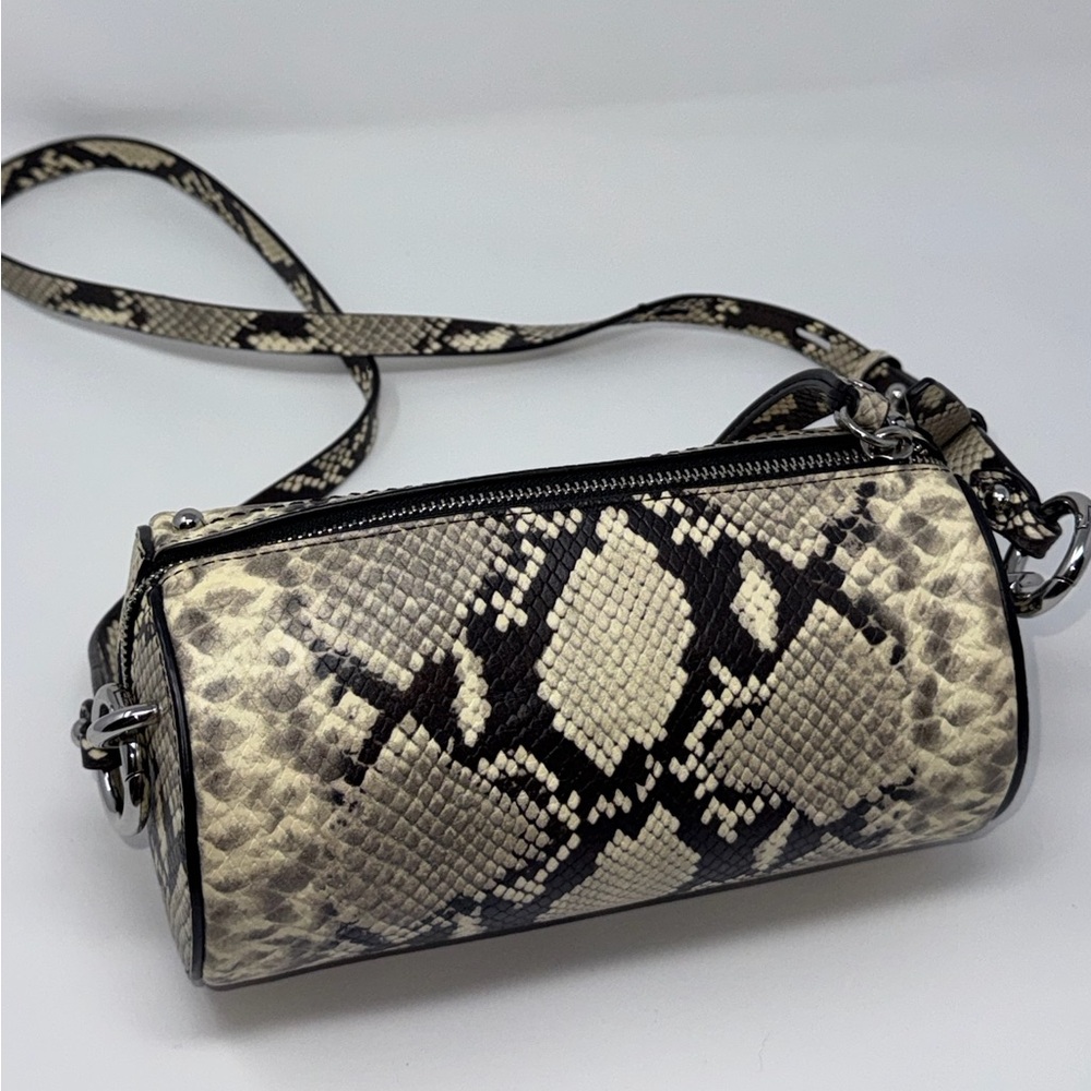 NWT snake embossed barrel bag by Rebecca Minkoff